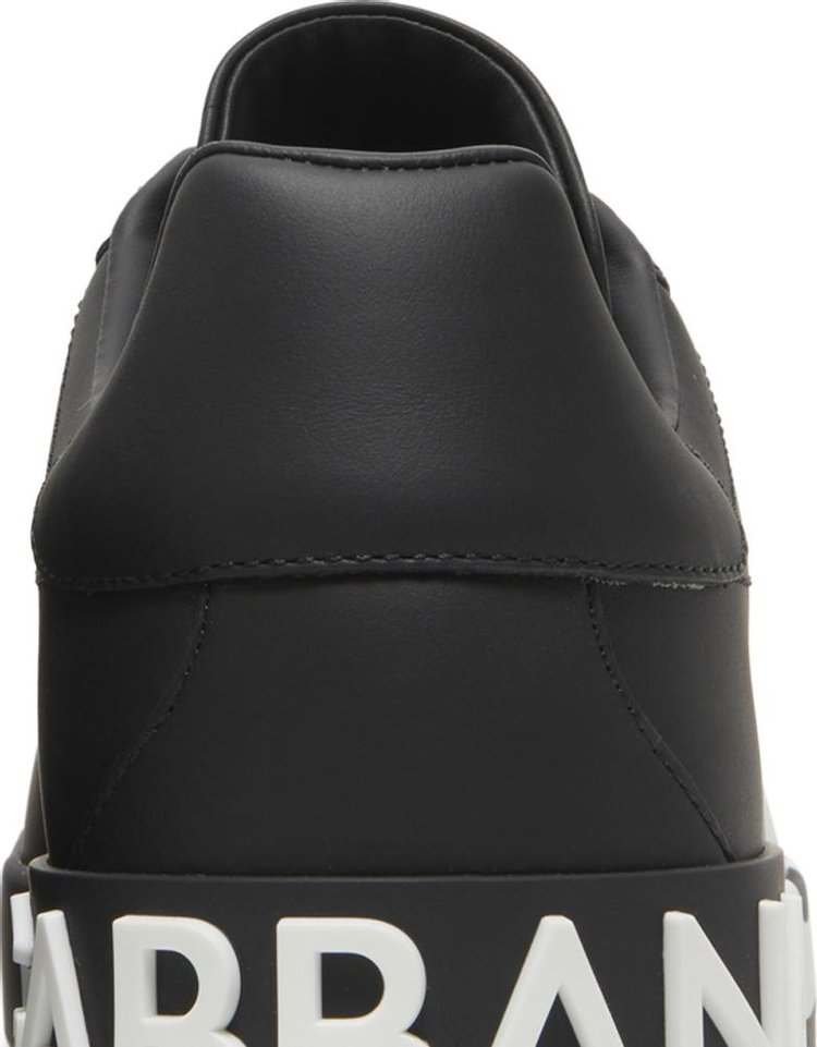 Dolce  Gabbana Portofino Low DG Logo Print   Black White