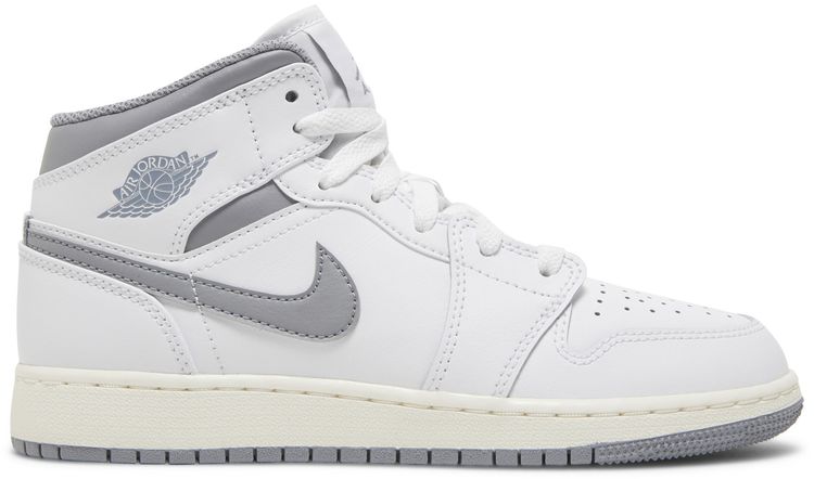 neutral grey jordan 1 mid