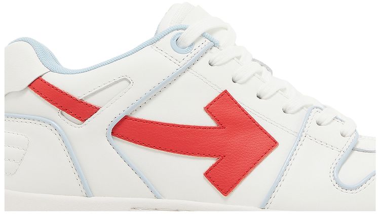 Off White Out of Office Outlined   Light Blue Red