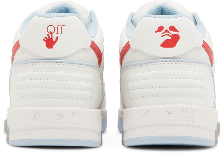 Off White Out of Office Outlined   Light Blue Red