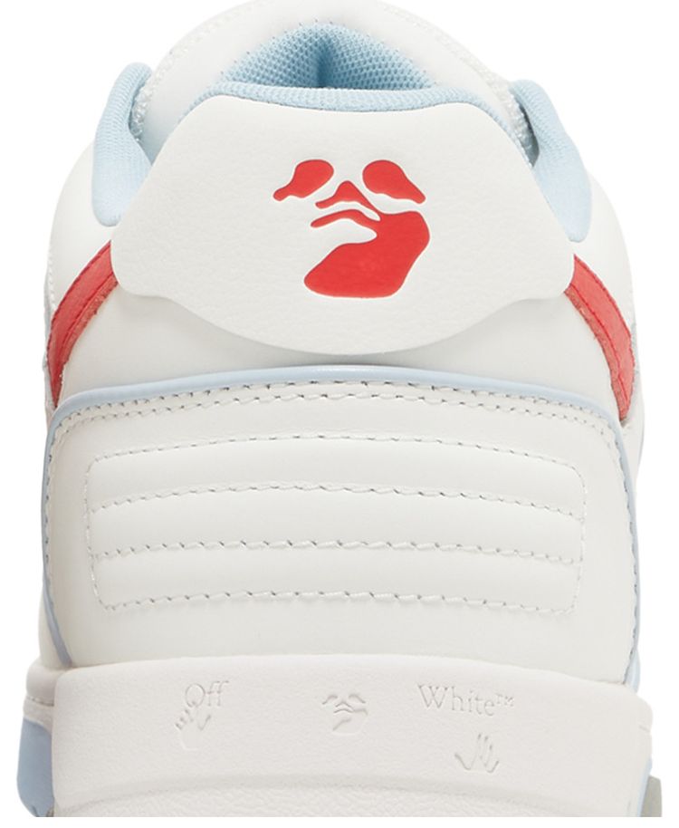 Off White Out of Office Outlined   Light Blue Red