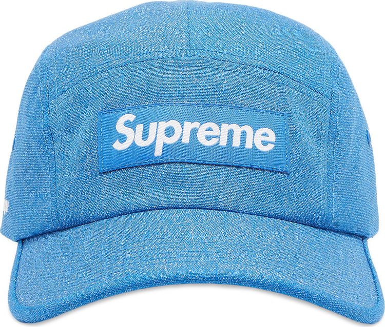 Supreme Glitter Cordura Camp Cap 'Light Royal'