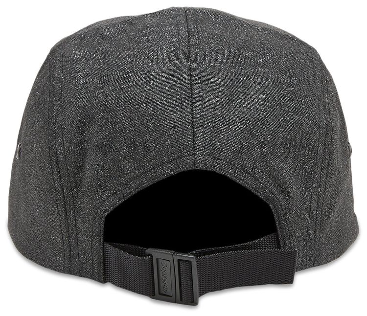 Supreme Glitter Cordura Camp Cap Black