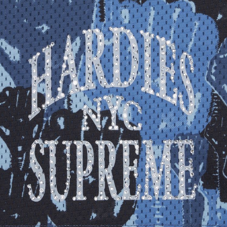 Supreme x Hardies Camo Basketball Short Blue