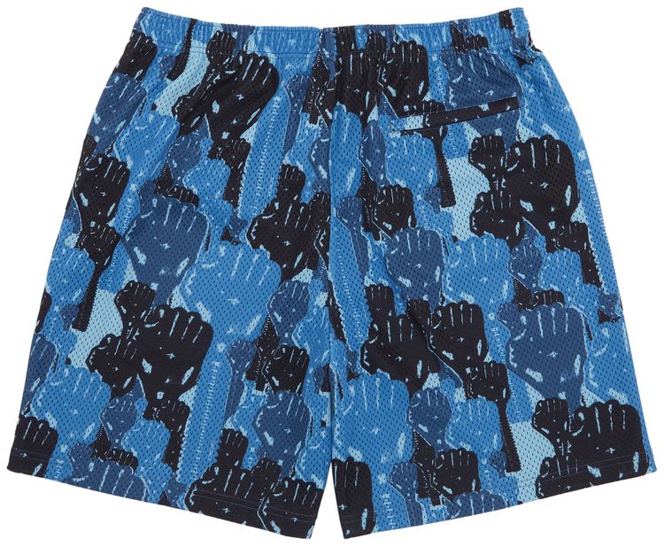 Supreme x Hardies Camo Basketball Short Blue