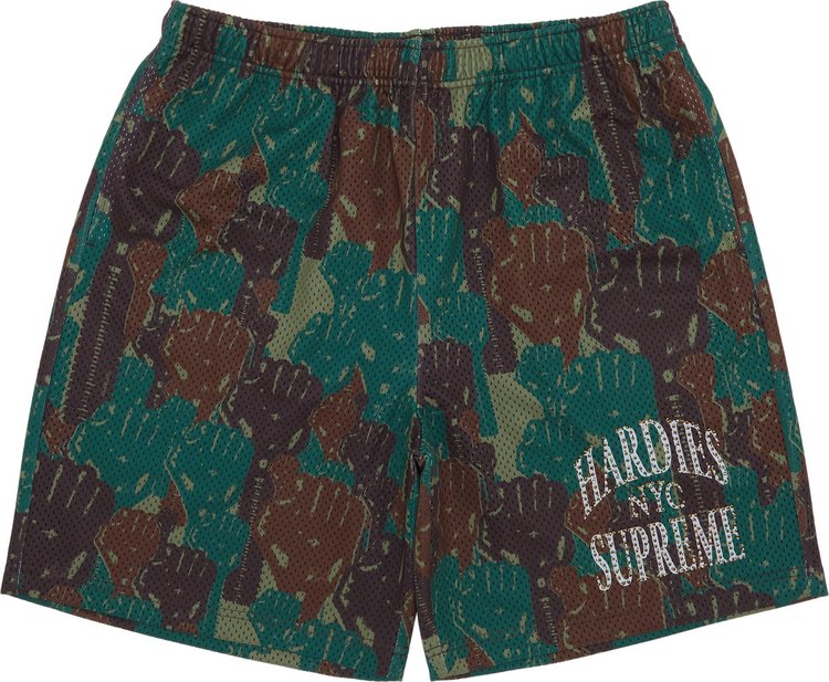 Supreme x Hardies Camo Basketball Short 'Green' - SS23SH43 GREEN