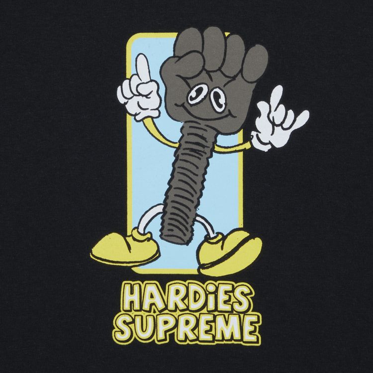 Supreme x Hardies Bolt Tee Black