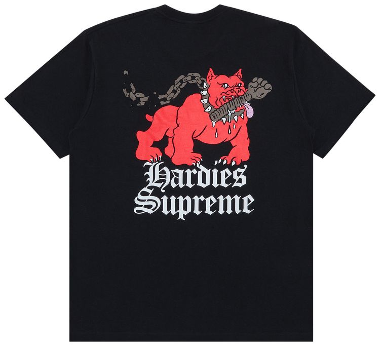 Supreme x Hardies Dog Tee Black