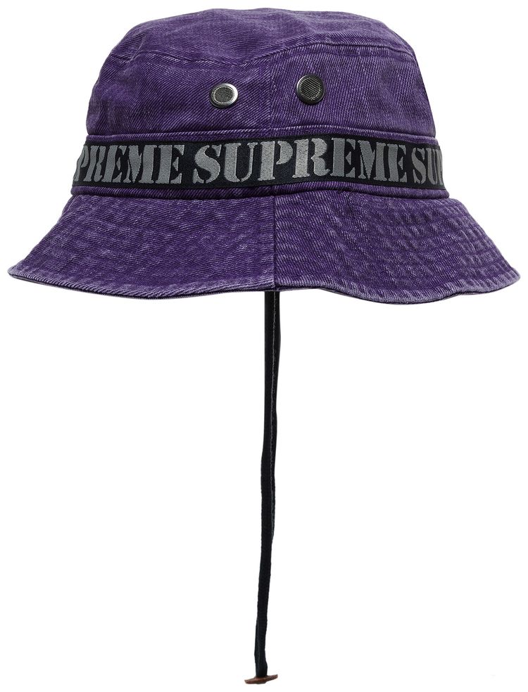 Supreme Stencil Webbing Boonie Purple