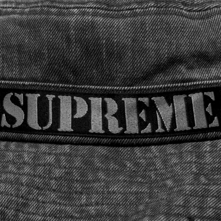 Supreme Stencil Webbing Boonie Black