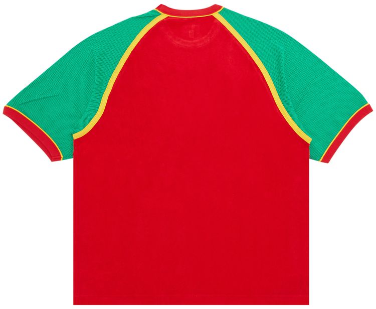 Supreme Terry Raglan Short Sleeve Top Red