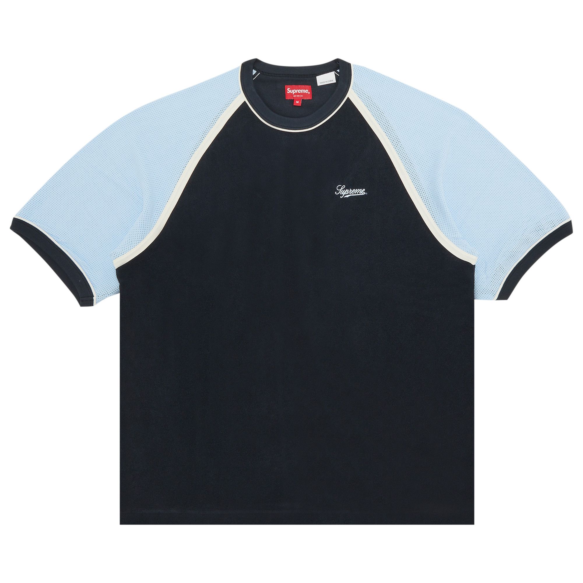 Buy Supreme Terry Raglan Short-Sleeve Top 'Navy' - SS23KN81 Buy Supreme Terry Raglan Short-Sleeve Top 'Navy' - SS23KN81