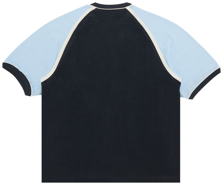 Supreme Terry Raglan Short Sleeve Top Navy