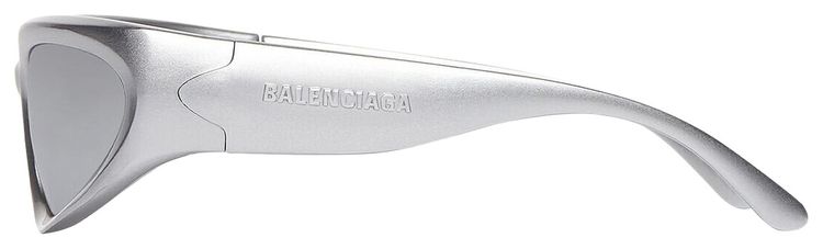 Balenciaga Swift Oval Sunglasses Silver