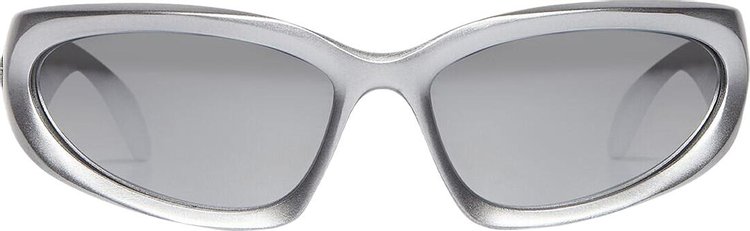 Balenciaga Swift Oval Sunglasses 'Silver'