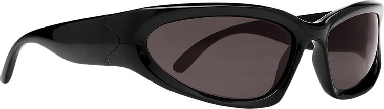 Balenciaga Swift Oval Sunglasses Black