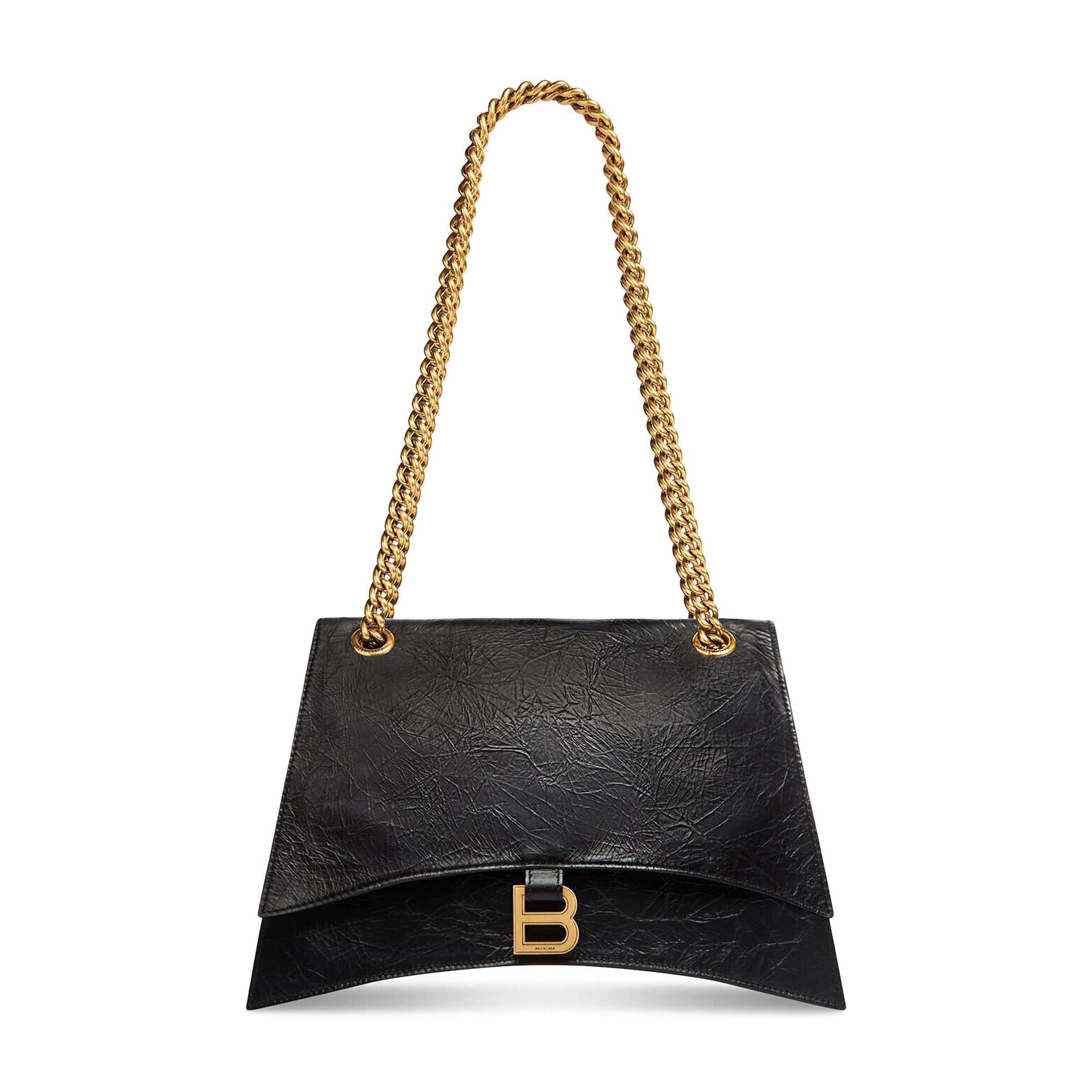 Buy Balenciaga Medium Crush Chain Bag 'Black' - 716393 210IT