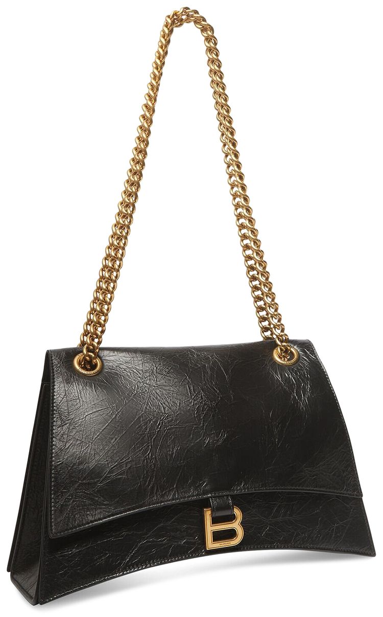 Balenciaga Medium Crush Chain Bag Black