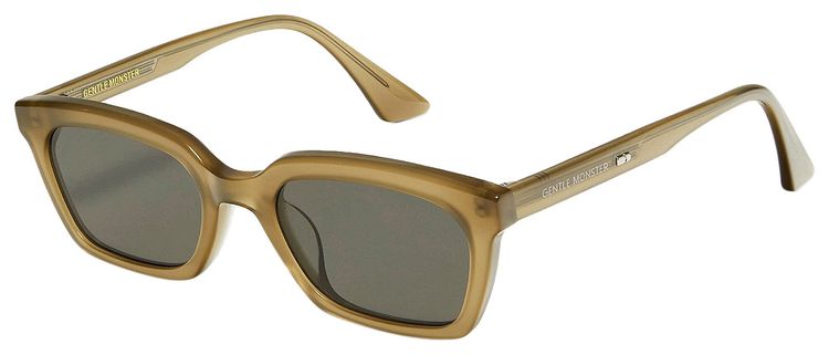Gentle Monster Didion K2 Square Frame Sunglasses Olive
