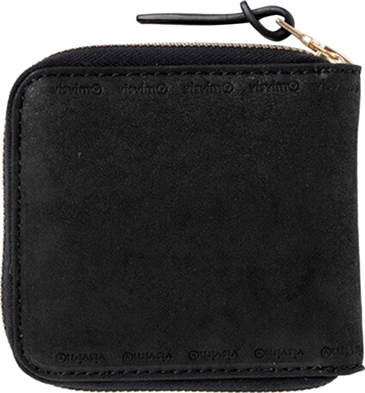 Visvim Leather Bi Fold Wallet Black