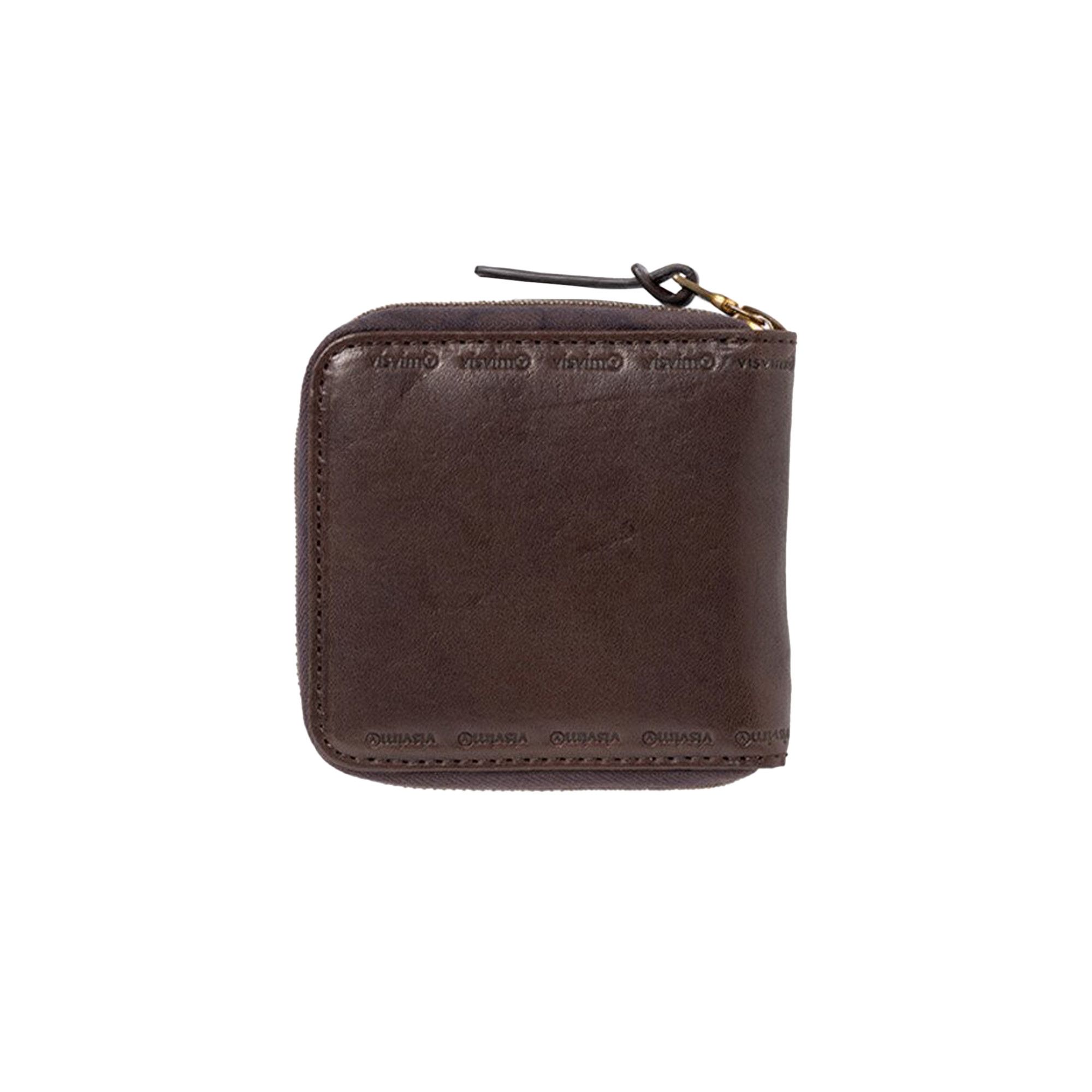 Buy Visvim Leather Bi Fold Wallet 'Dark Brown' - 123103003022 DARK