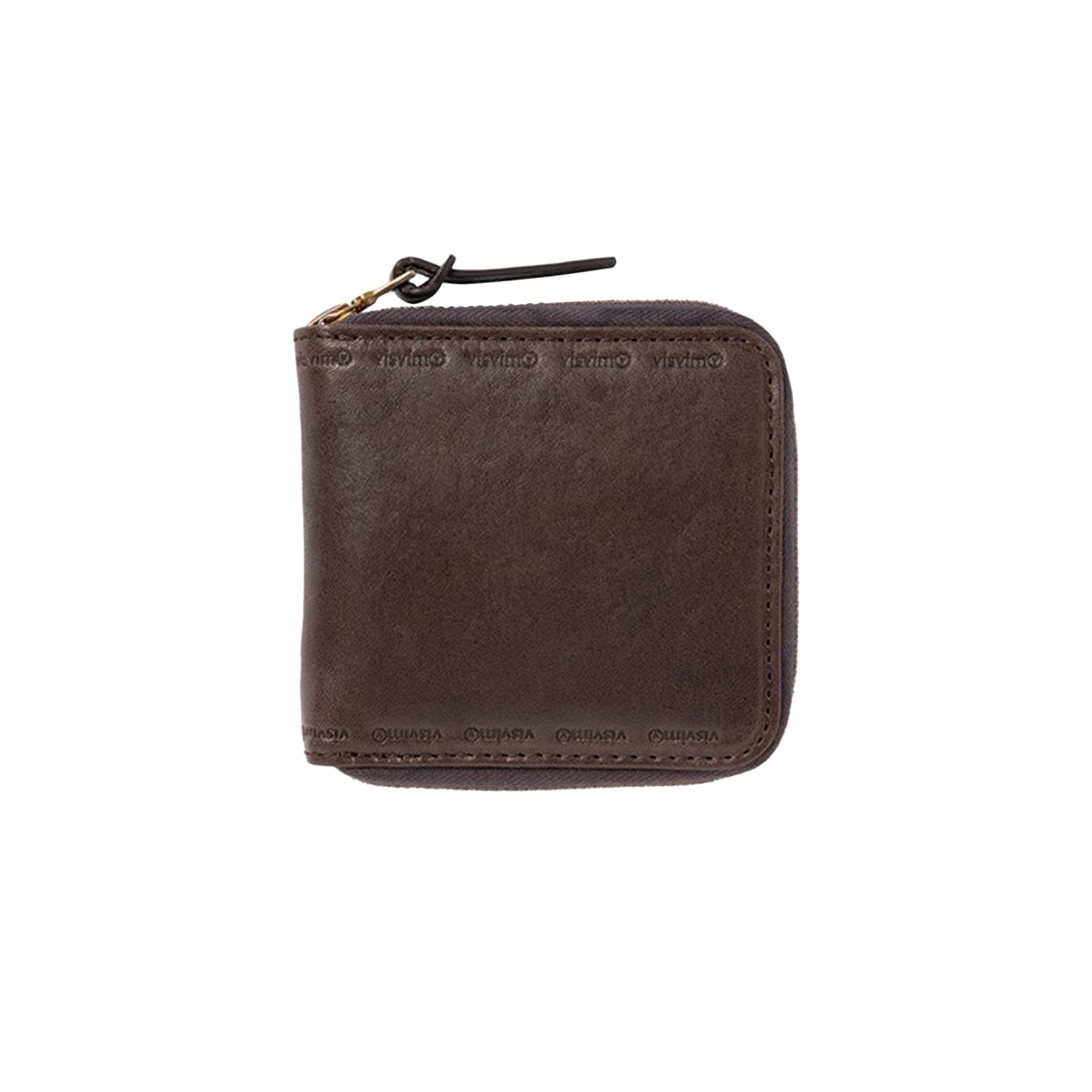 Visvim Leather Bi Fold Wallet 'Dark Brown'