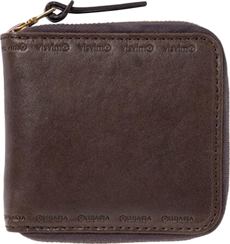 Visvim Leather Bi Fold Wallet 'Dark Brown'