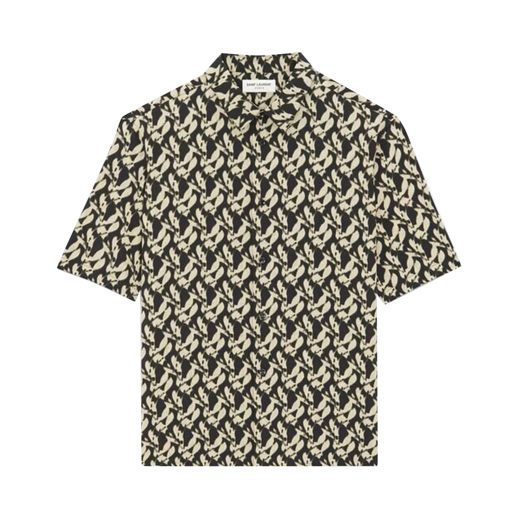Saint laurent printed voile shirt online