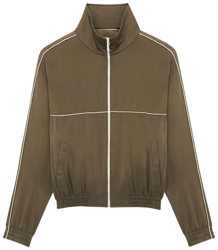 Saint Laurent Teddy Jacket Khaki Fonce
