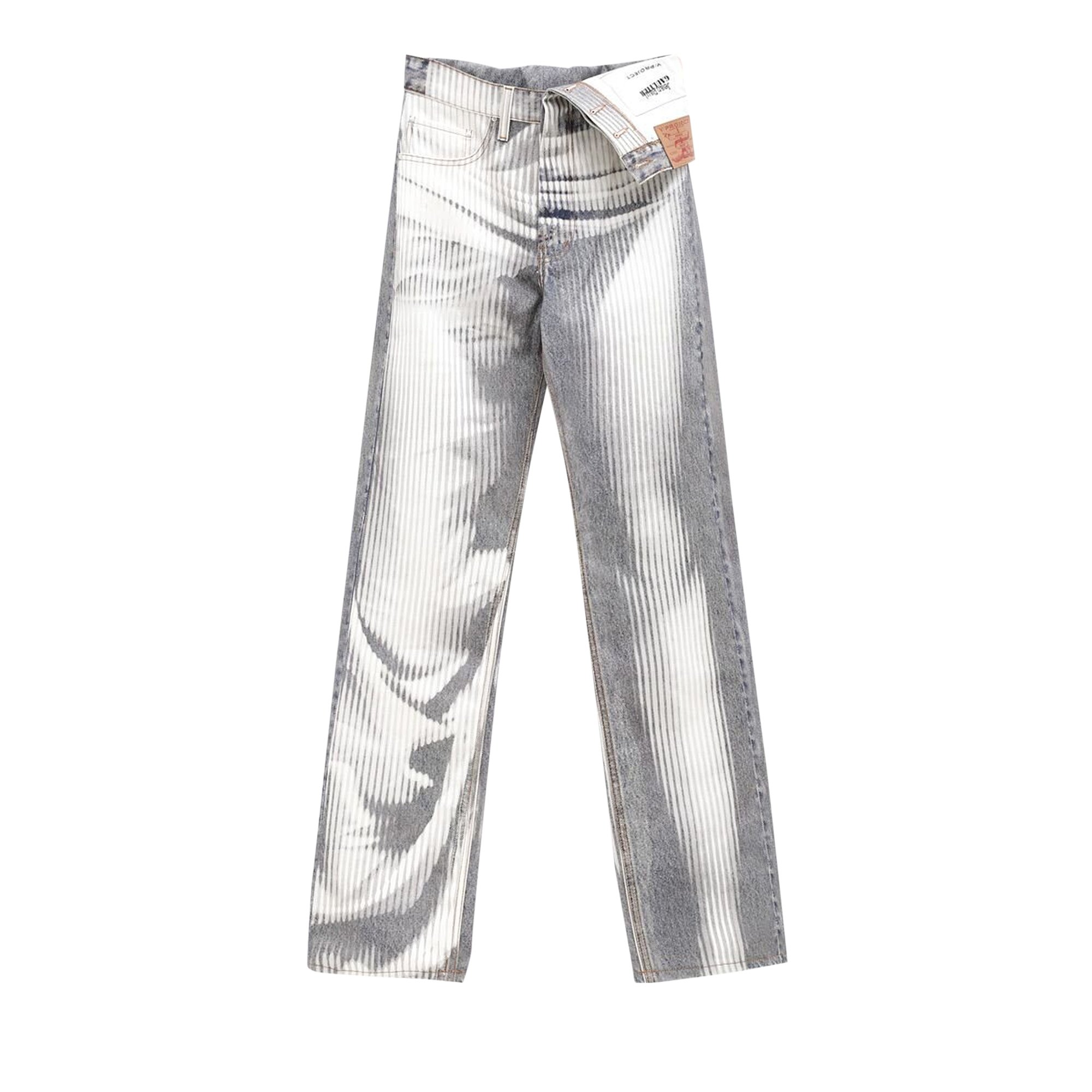 Buy Y/Project Body Morph Asymmetric Jeans 'Blue/White' - JEAN3 S23