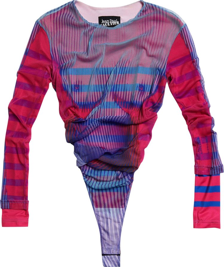 Y/Project Body Morph Bodysuit 'Pink/Blue'