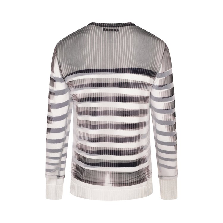 YProject Mariniere Mesh Cover Sweater WhiteBlack