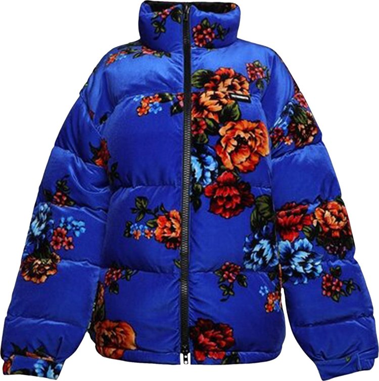 Vetements Velvet Flower Puffer Jacket 'Floral'