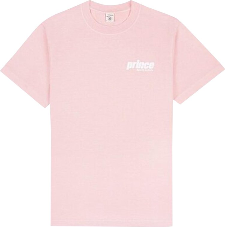 Sporty & Rich x Prince Sporty T Shirt 'Baby Pink/White'