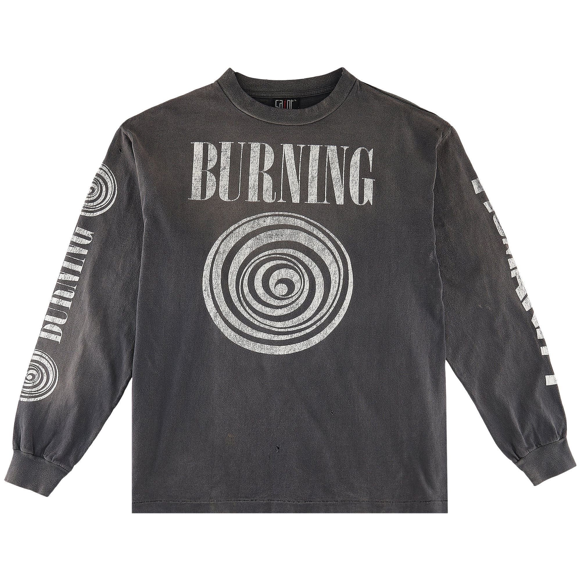 トップス SAINT Michel CREW SWEAT SHIRT BURNING L SAINT Michel CREW SWEAT SHIRT BURNING L Saint Mxxxxxx