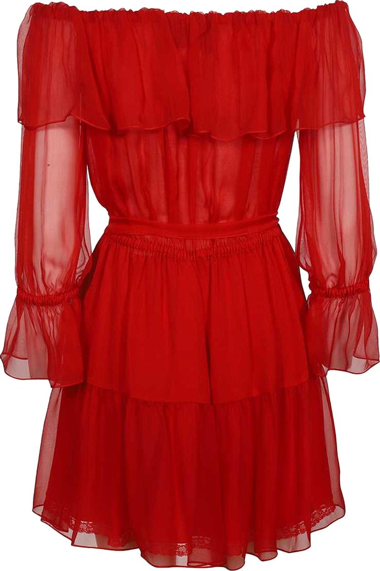 Gucci Chiffon Dress Amazing Red