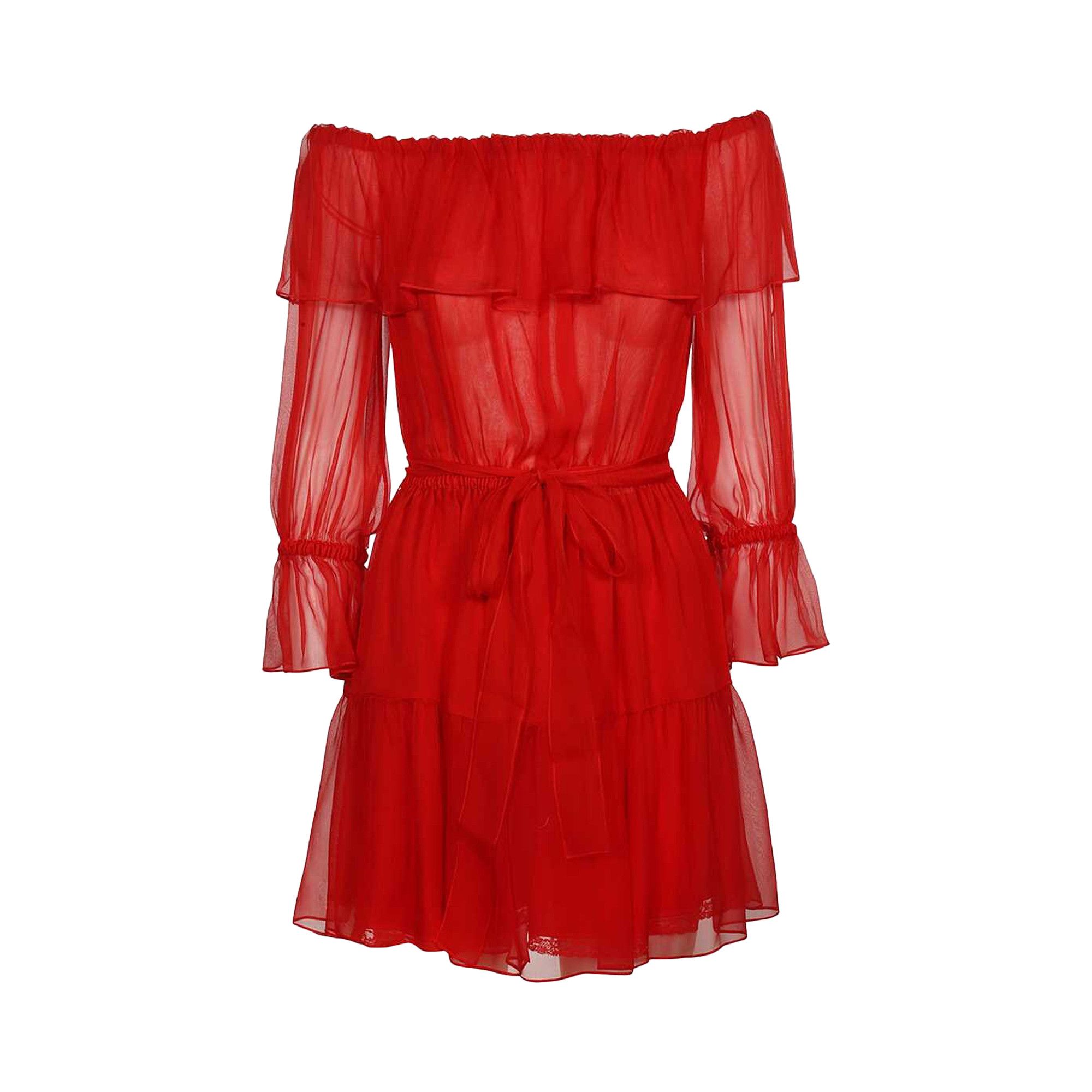 グルテン様 Buy Gucci Chiffon Dress 'Amazing Red' - 730915 ZHS57 6490 | GOAT