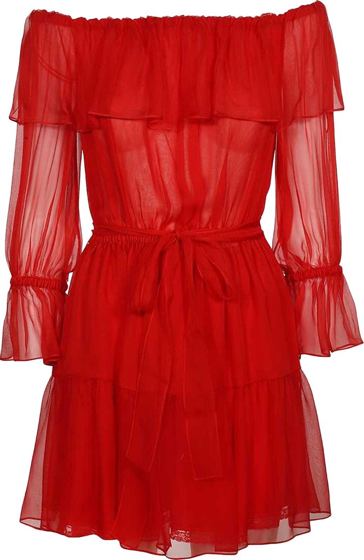 Gucci Chiffon Dress Amazing Red