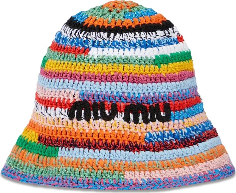 Buy Miu Miu Crochet Hat 'Multicolor' - 5HC326 2F46 F0055 | GOAT
