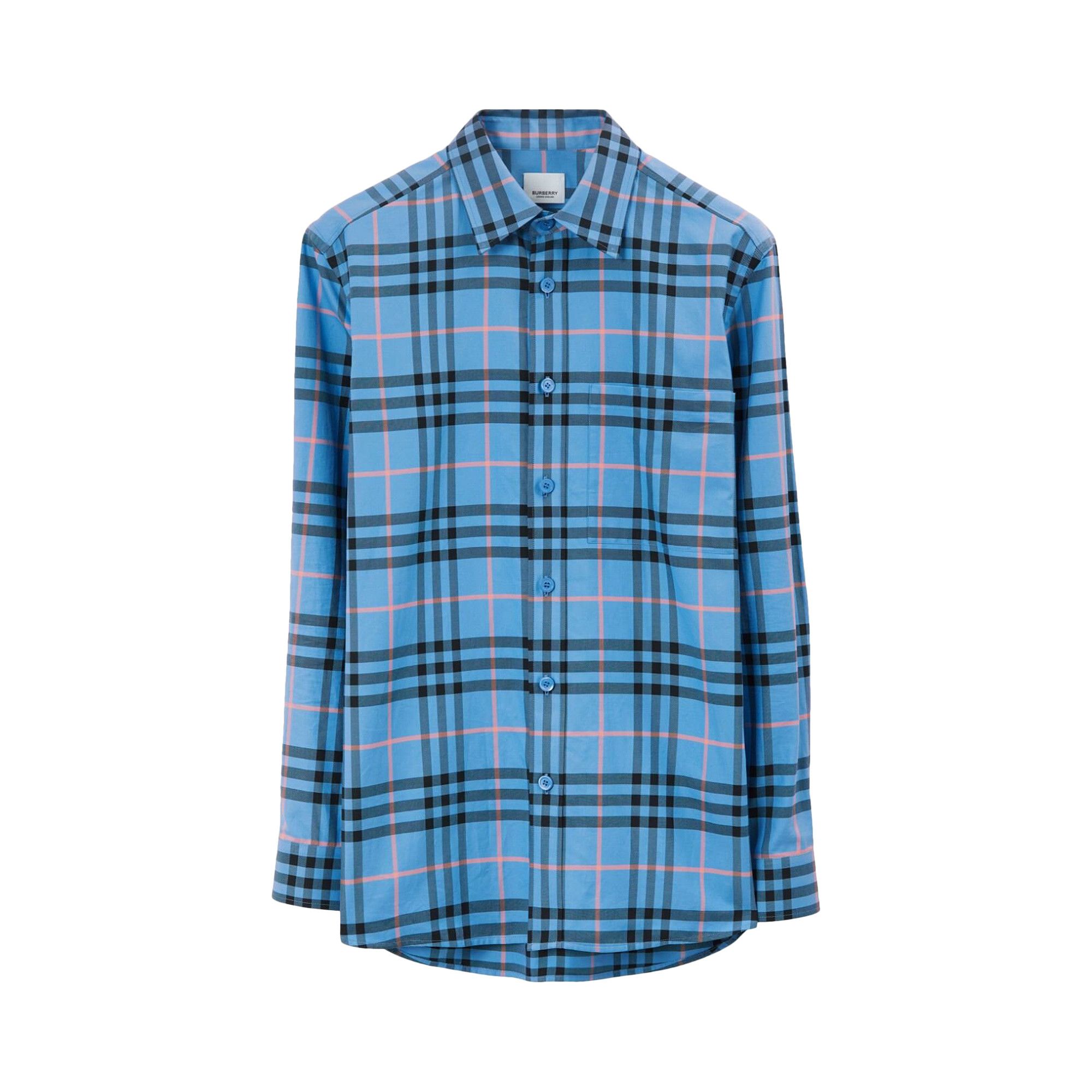 Buy Burberry Caxbridge Long-Sleeve Shirt 'Dusty Azure' - 8071522