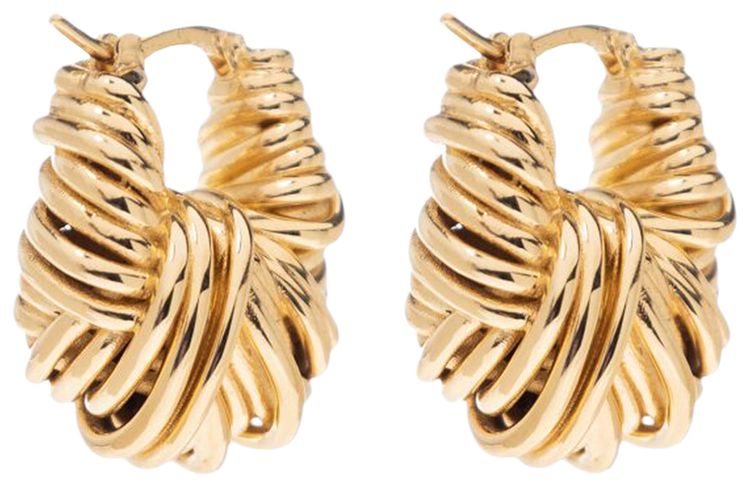 Bottega Veneta Pearl Earrings YellowGold