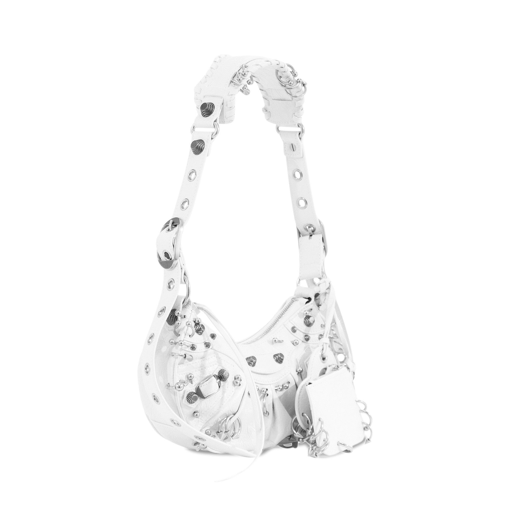 BALENCIAGA SHOULDER BAG (6713091VG9Y 9104) ホワイト Women's Le Cagole Shoulder Bag Xs in White | Balenciaga US