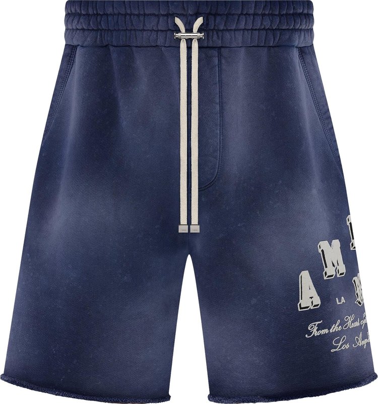 Amiri Vintage Collegiate Shorts 'Blue'