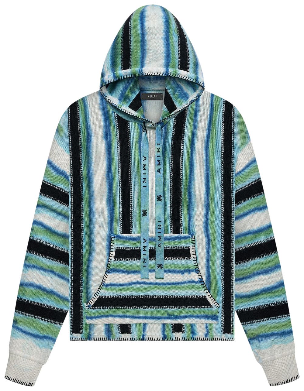 Buy Amiri Baja Tie Dye Hoodie 'Blue/Green' - PF23MKL030 541 BLUE | GOAT