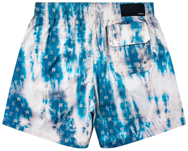 Amiri Bleached MA Paisley Swim Trunk Blue
