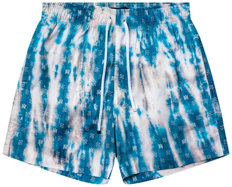 Amiri Bleached MA Paisley Swim Trunk Blue