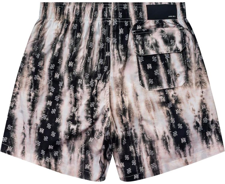 Amiri Bleached MA Paisley Swim Trunk Black