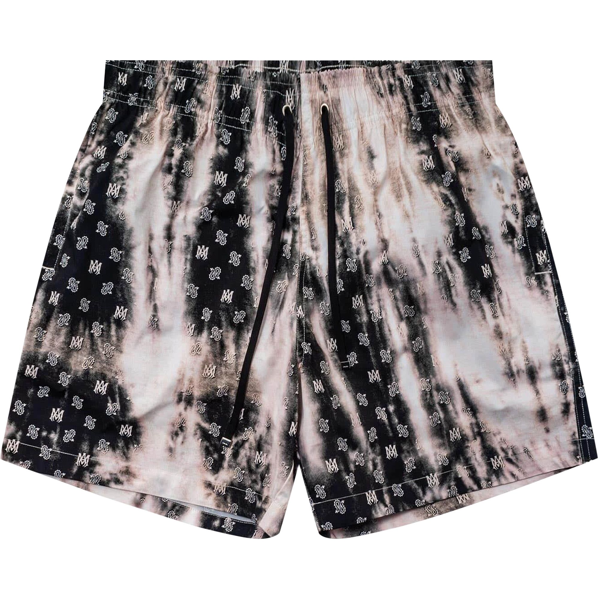 Buy Amiri Bleached MA Paisley Swim Trunk 'Black