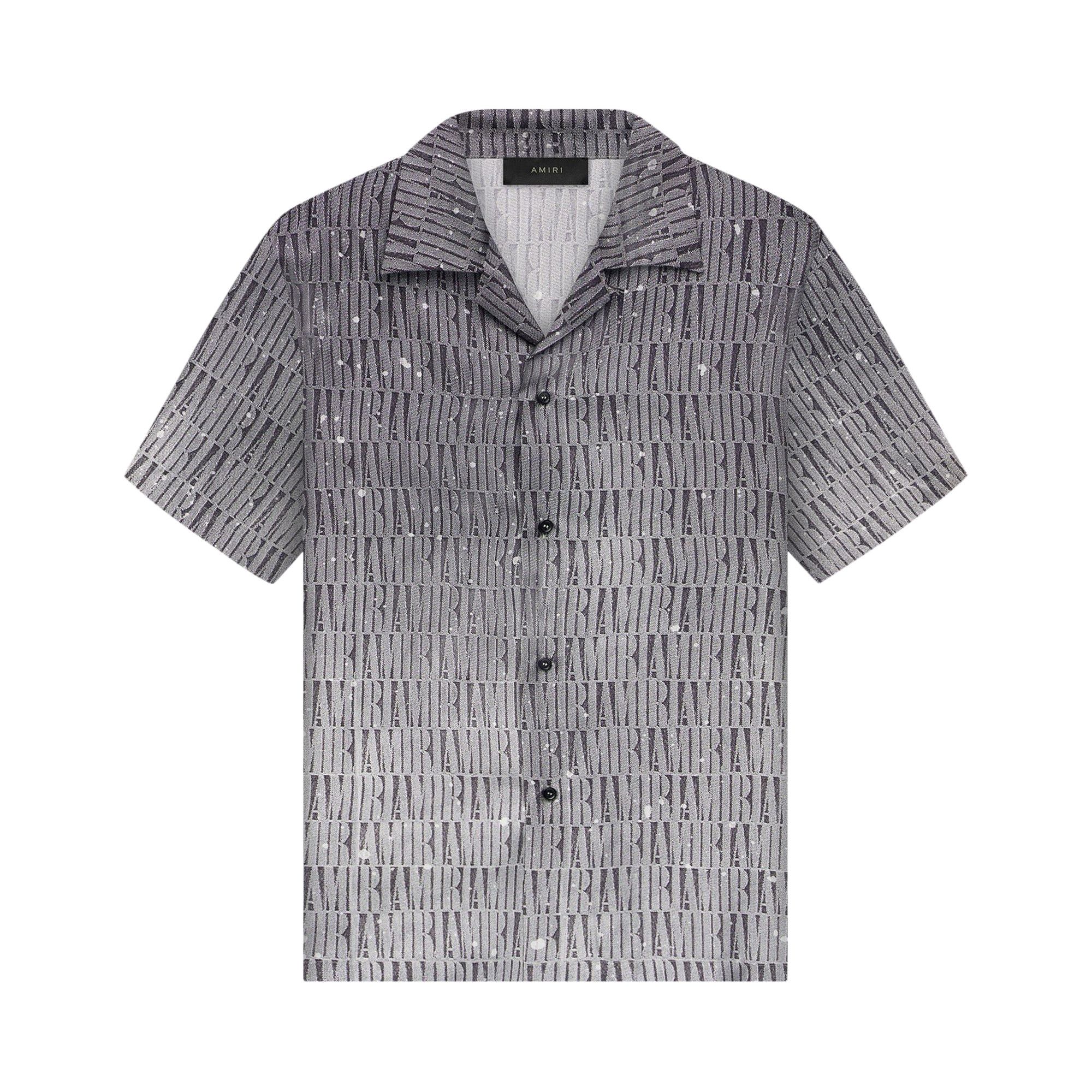 Buy Amiri Gradient Bowling Shirt 'Grey' - PF23MSS036 030