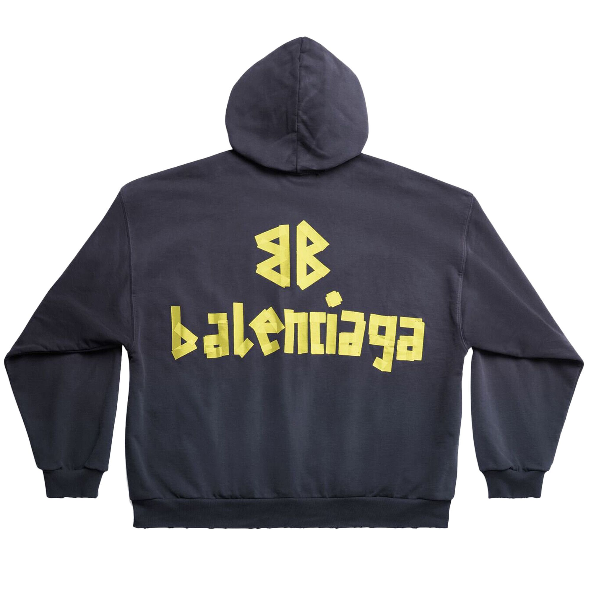 Buy Balenciaga Ripped Pocket Hoodie 'Marine Blue' - 744441